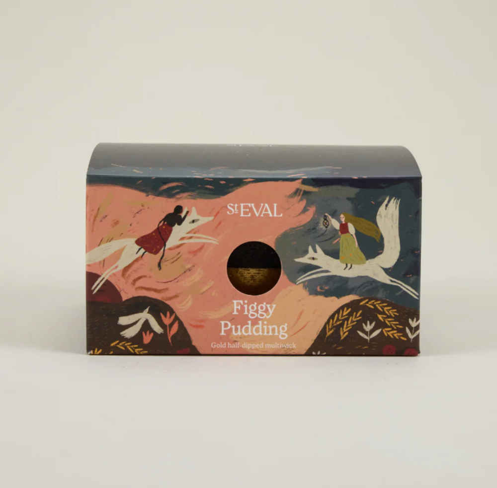Figgy Pudding Half Dipped Three Wick Pillar Candle | St Eval