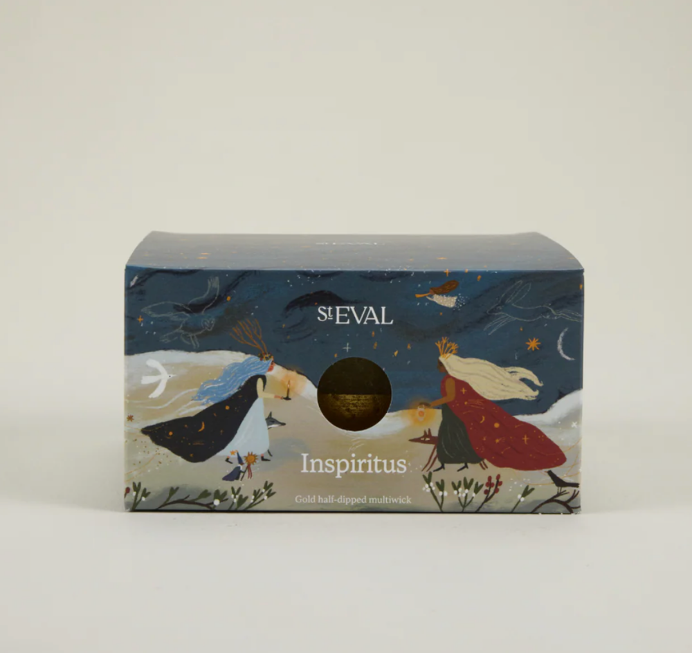 Inspiritus Half Dipped Three Wick Pillar Candle | St Eval