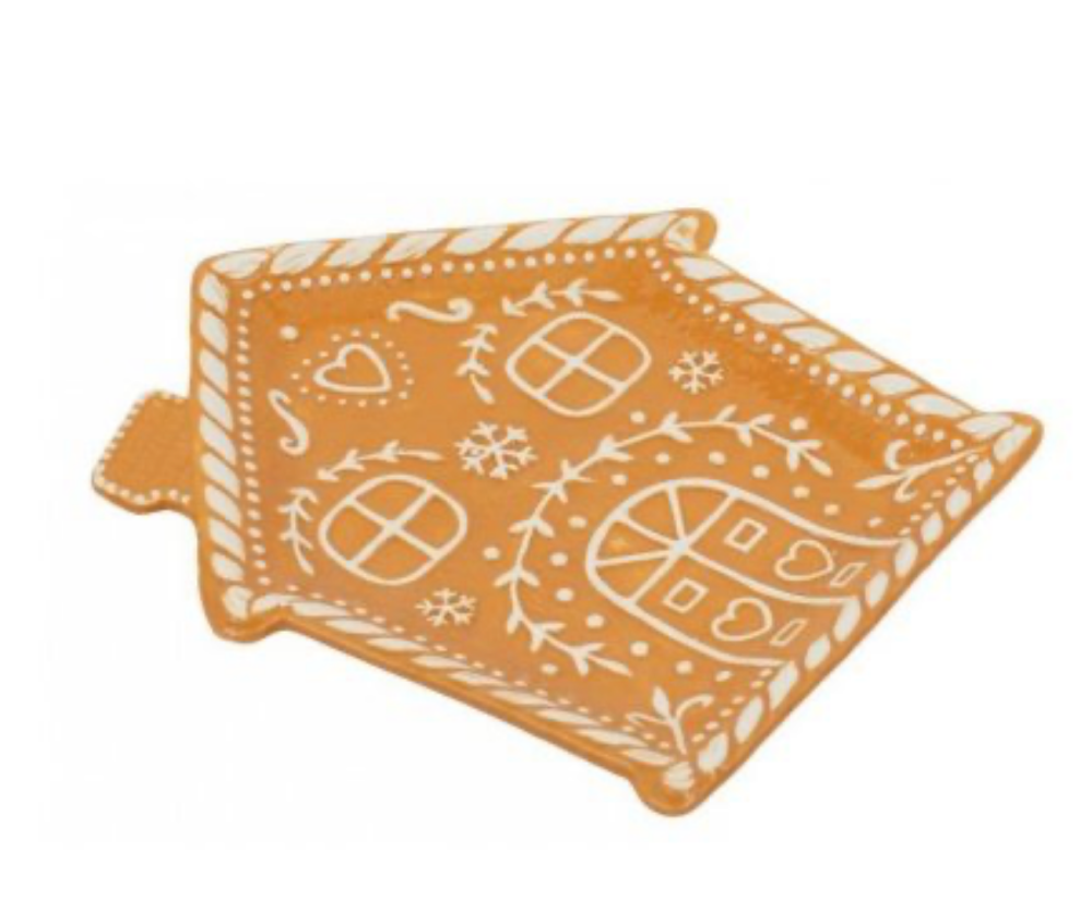 Gingerbread House Ceramic Plate