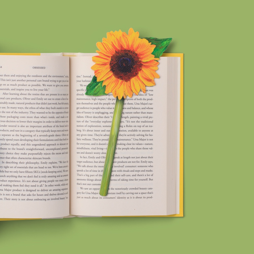 Sunflower Flower Bookmark
