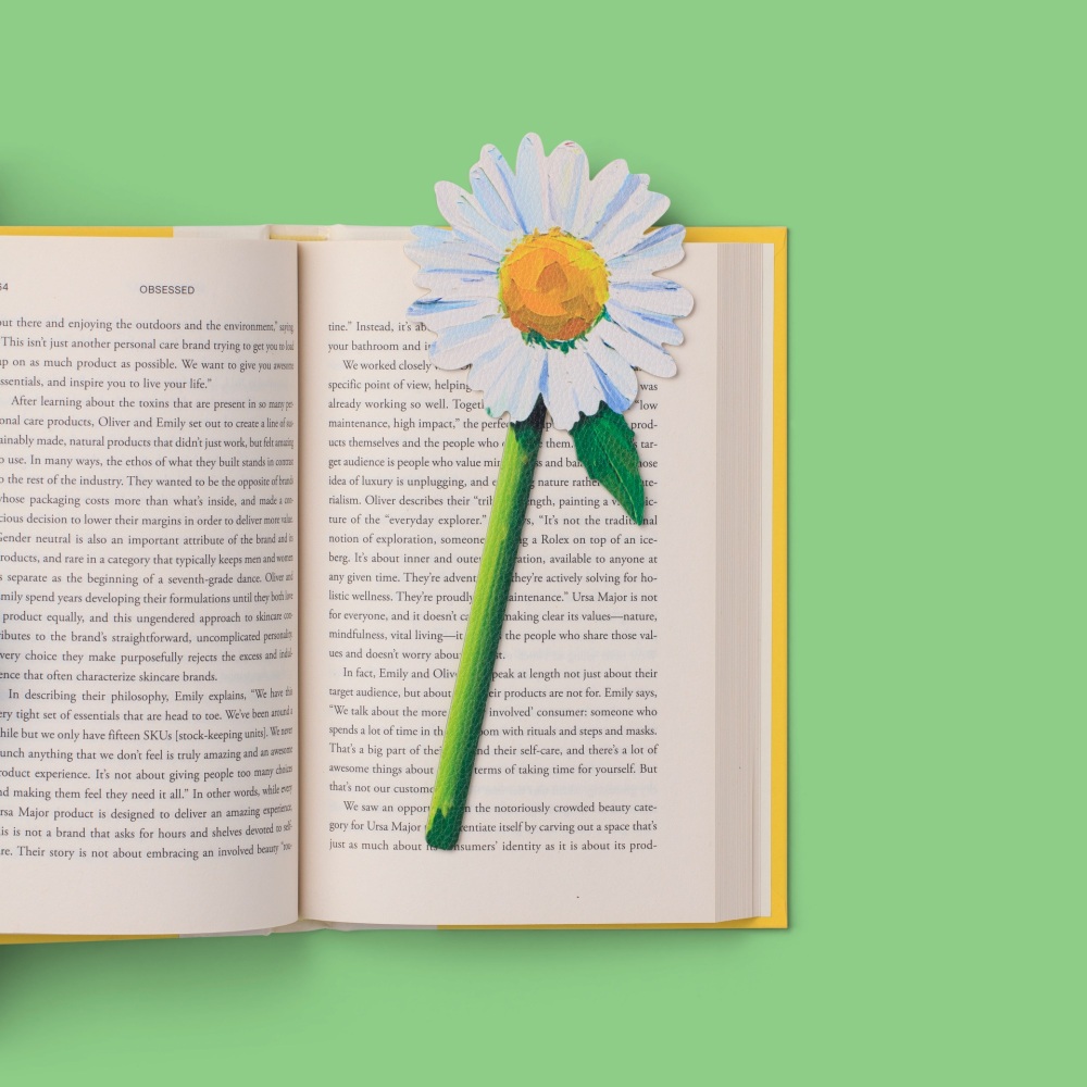 Daisy Flower Bookmark