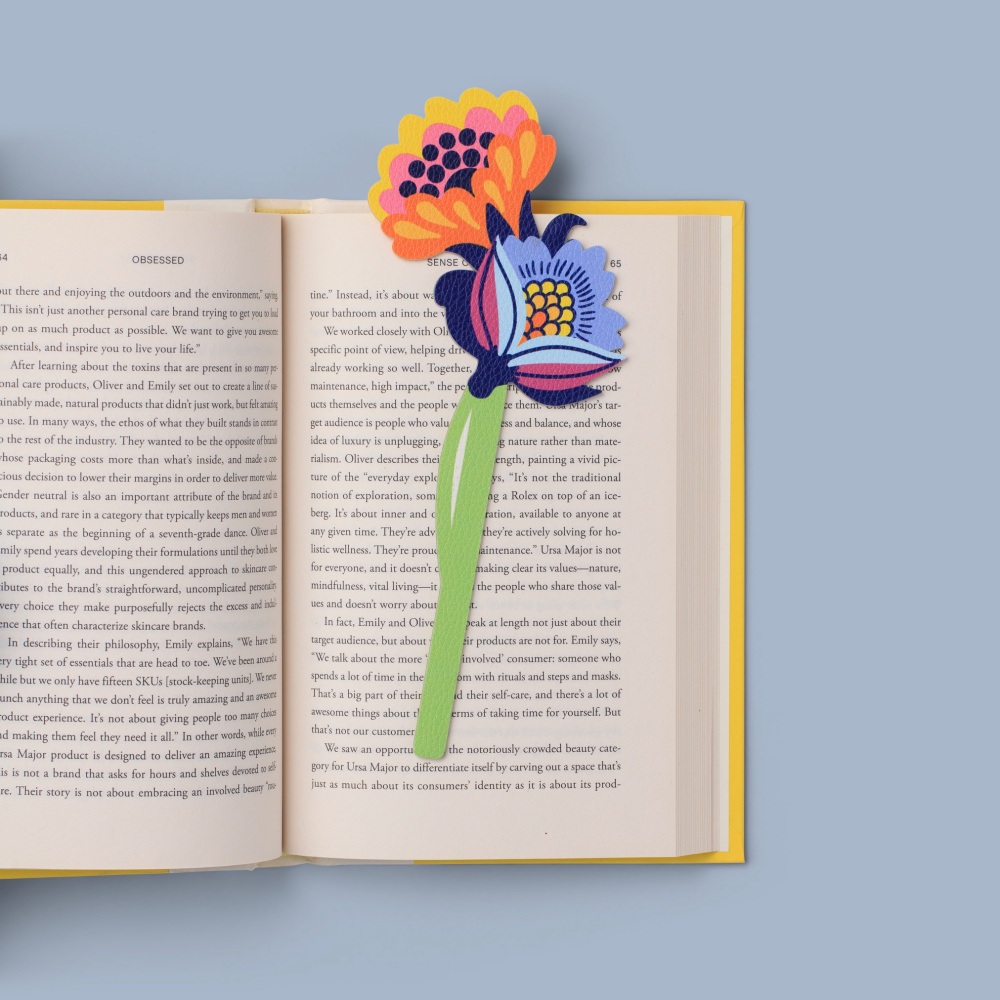 Folky Flower Bookmark
