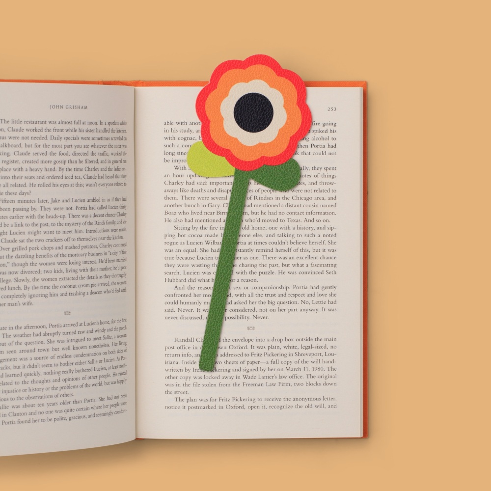 Retro Flower Bookmark