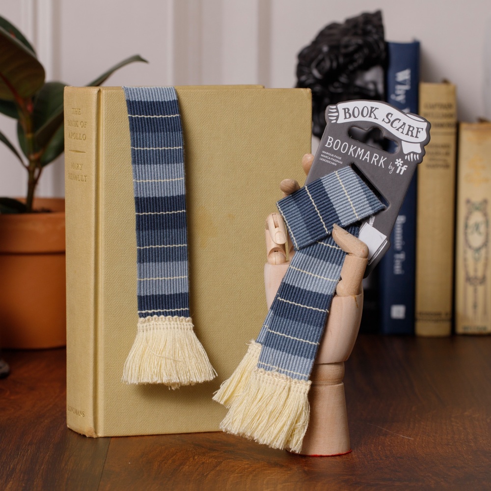 Grey Bookmark Scarf