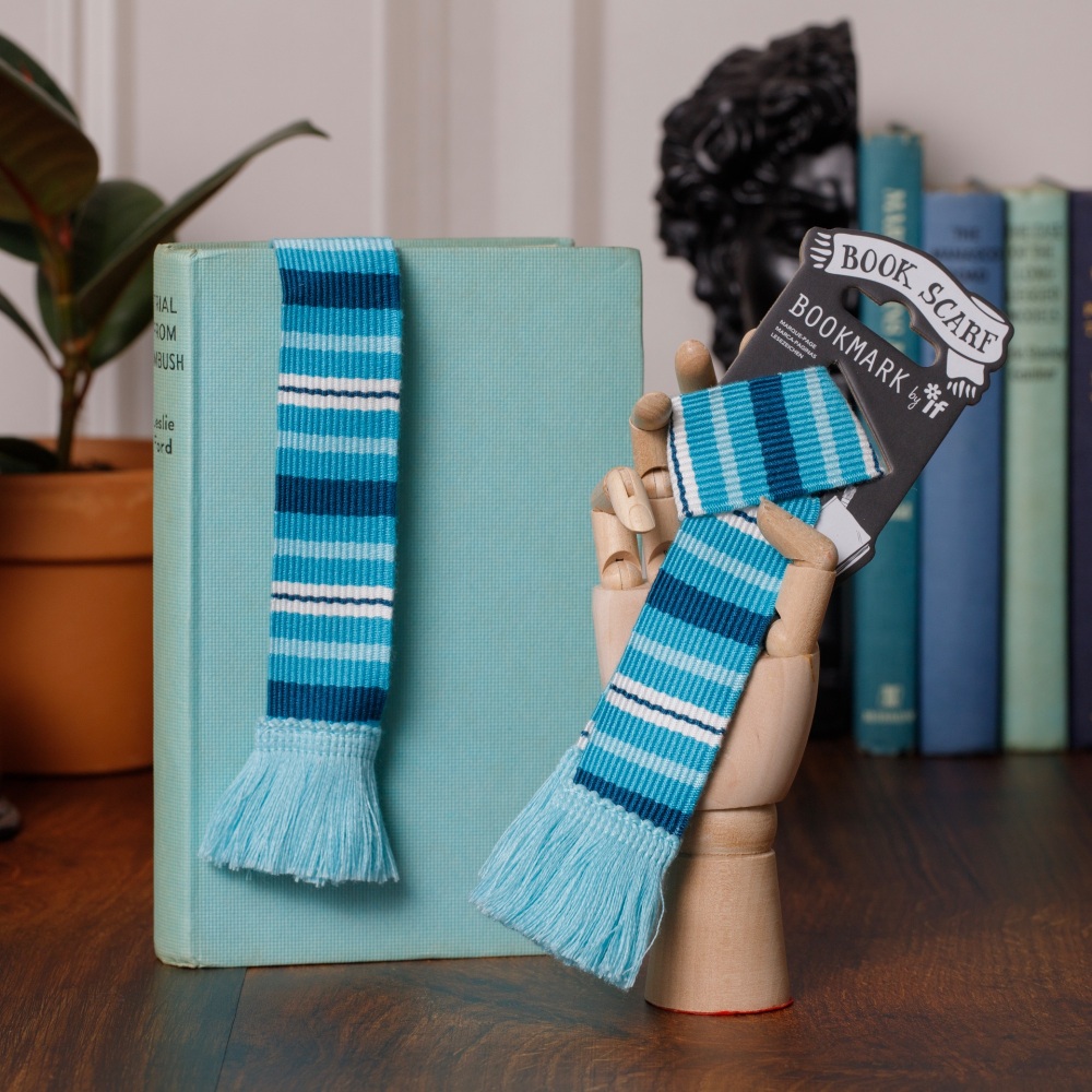 Blue Bookmark Scarf