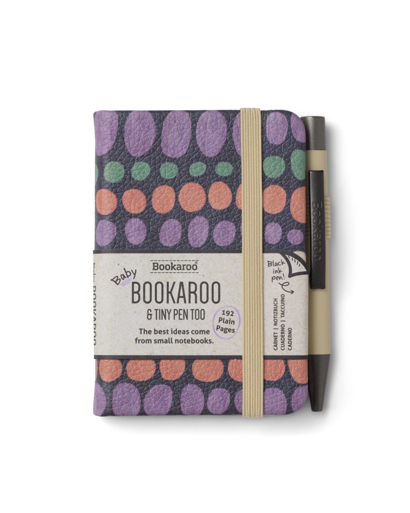 Baby Notebook and Pen Bookaroo Pastel Cream Dots