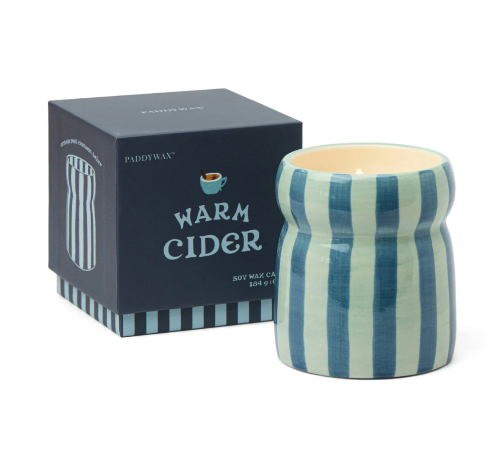 Warm Cider Ceramic Cabana Candle | Paddywax
