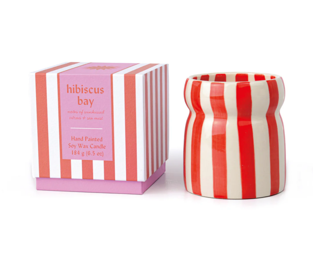 Hibiscus Bay Ceramic Cabana Candle | Paddywax
