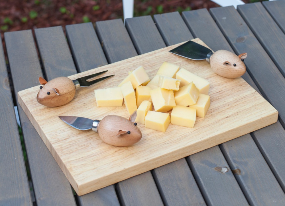 Mice Cheese Board Knife Set