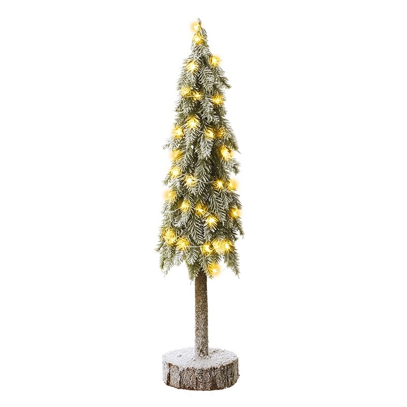 LED Tall Tree on wooden log