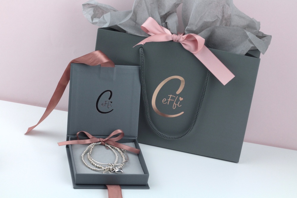 Mini Ball Bracelet Silver Star Bead | Sterling Silver 925 Stretch Bracelet | CeFfi Jewellery