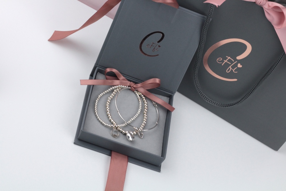 Mini Ball Bracelet Silver Star | Sterling Silver 925 Stretch Bracelet | CeFfi Jewellery