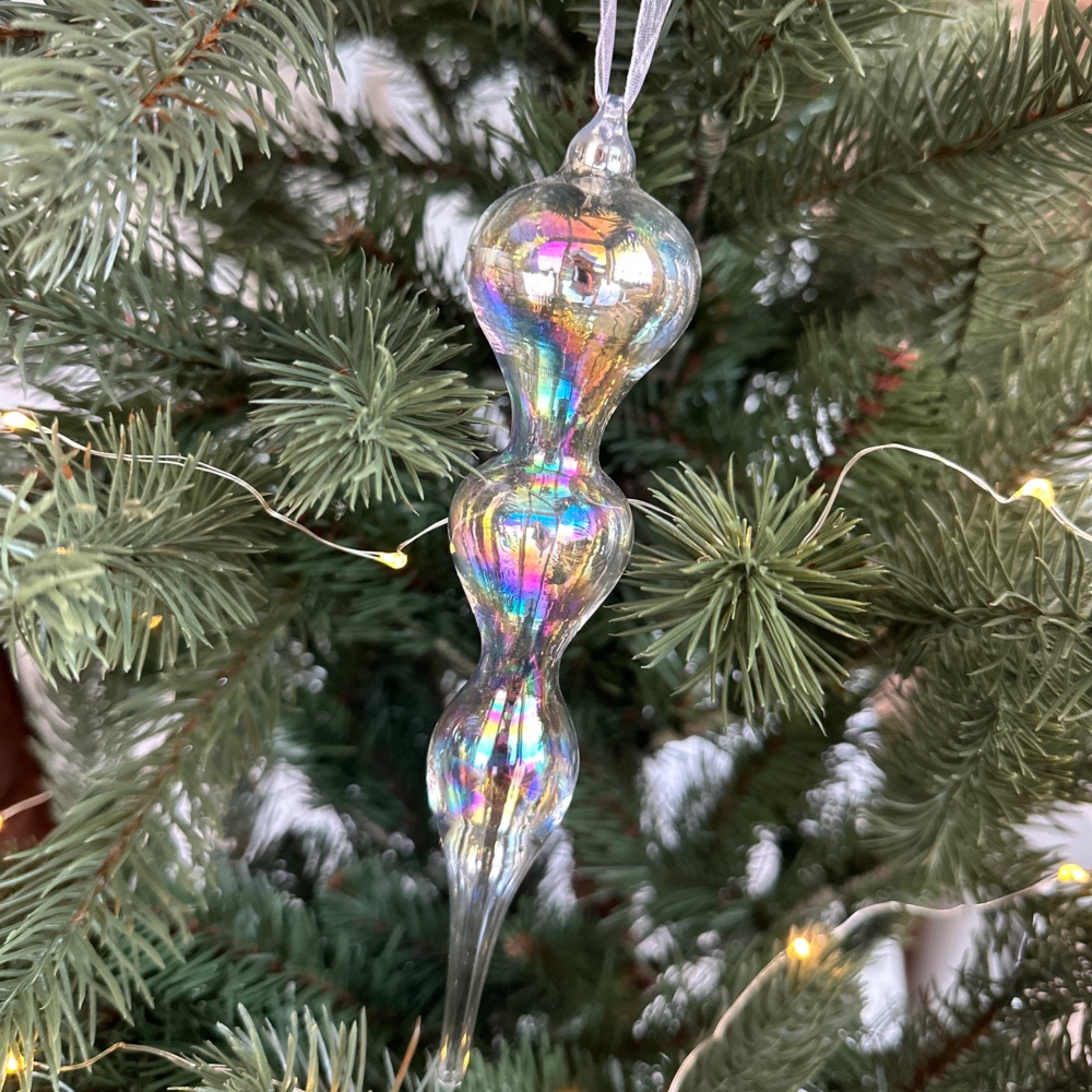 Iridescent Glass Final Bauble | Various Choice