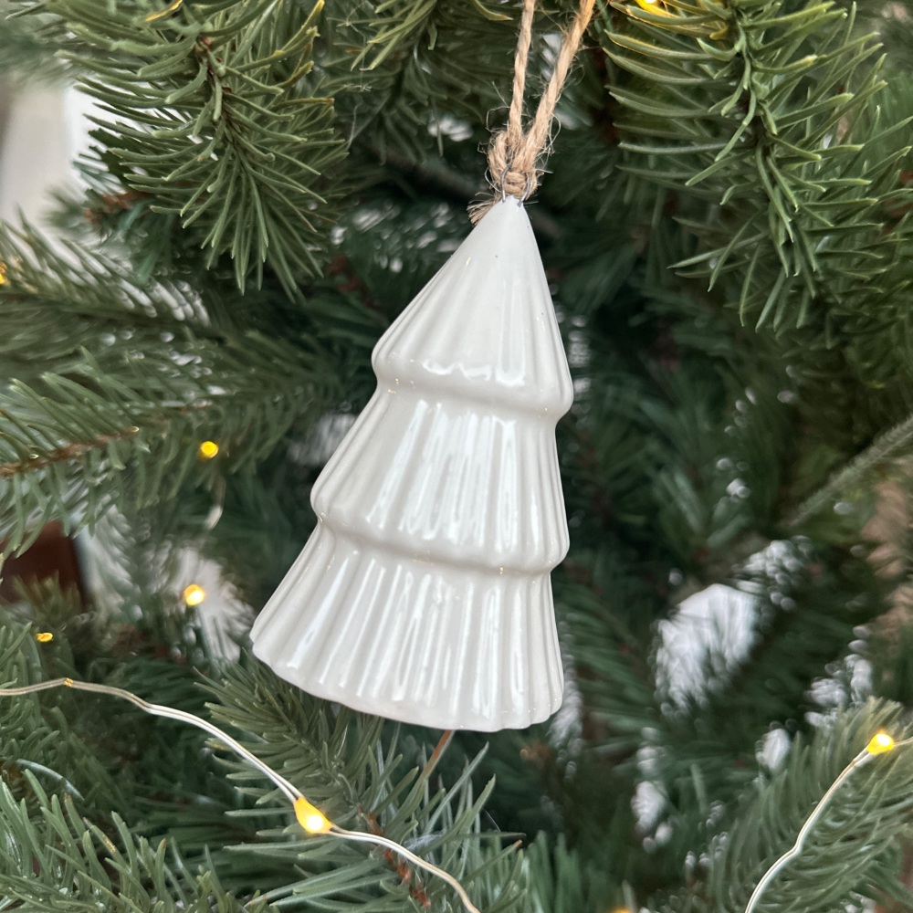 White Tree Ceramic Hanging Decoration