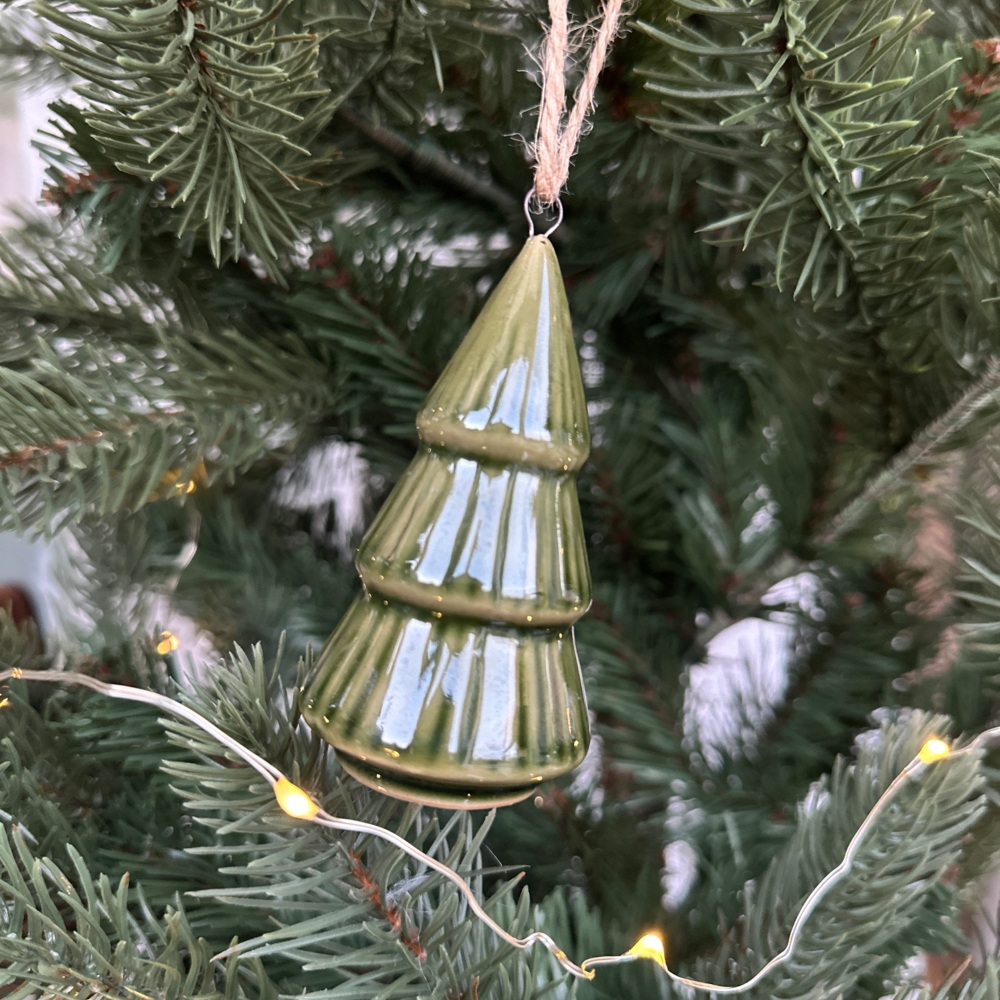 Green Tree Ceramic Hanging Decoration