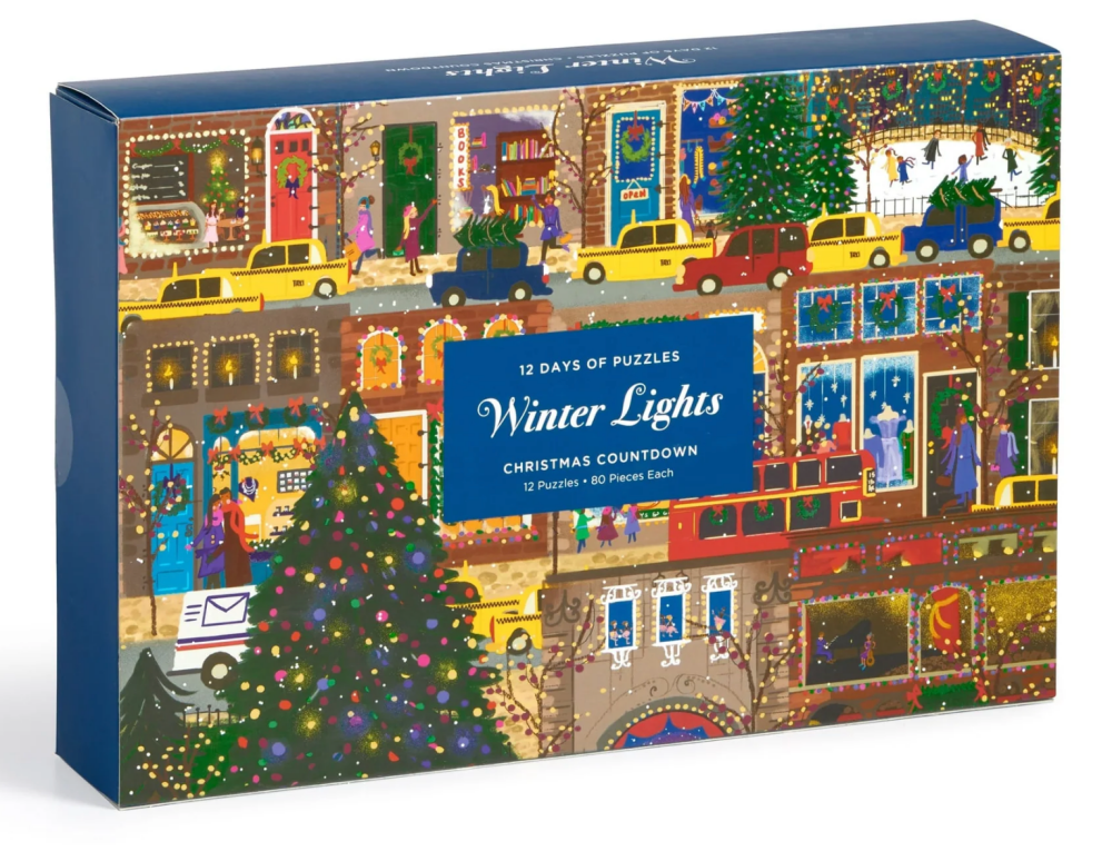 Winter Nights 12 Day Countdown Christmas Jigsaws | Galison