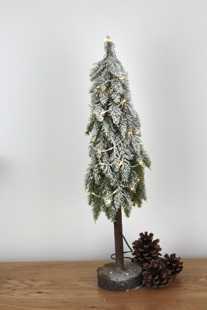 LED Tall Tree on wooden log