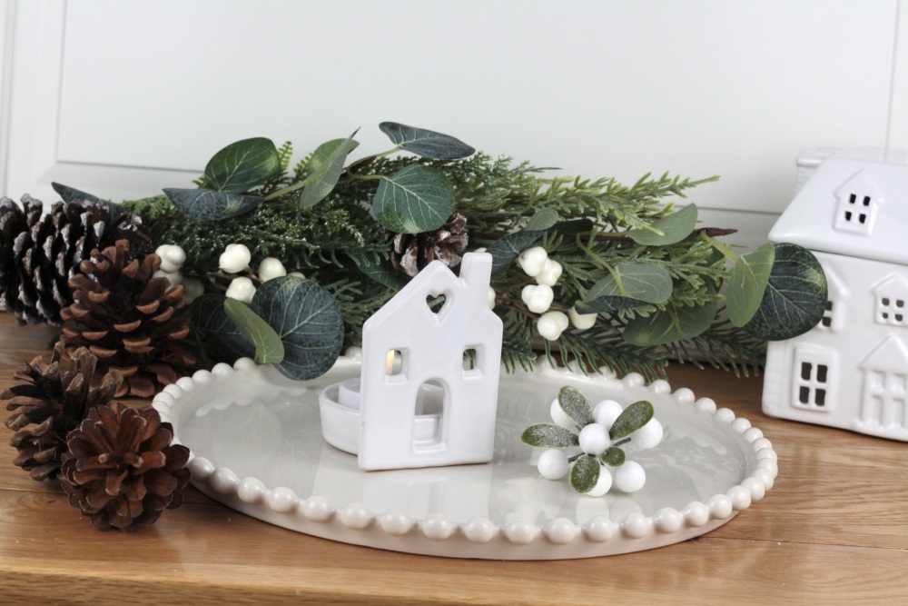 Rustic Ceramic House Tea light Decoration | Various Size Choice