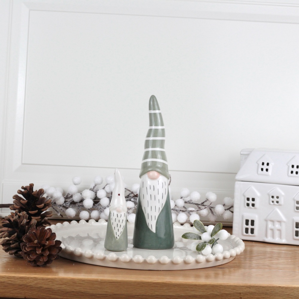 Green Ceramic Gonk Decorations | Various Size Choice