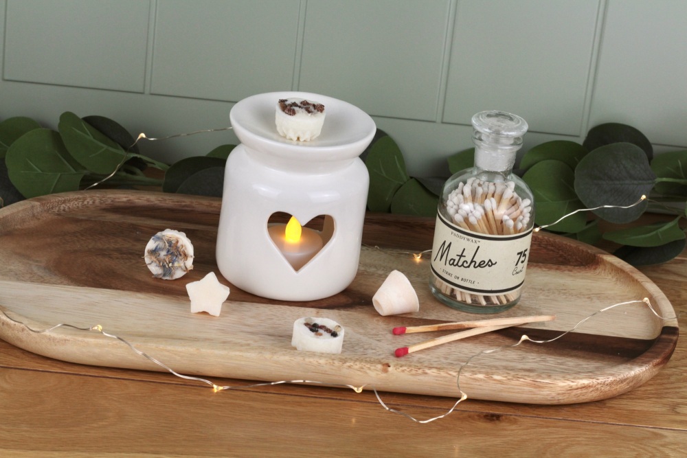 Ceramic Heart Wax or Oil Burner