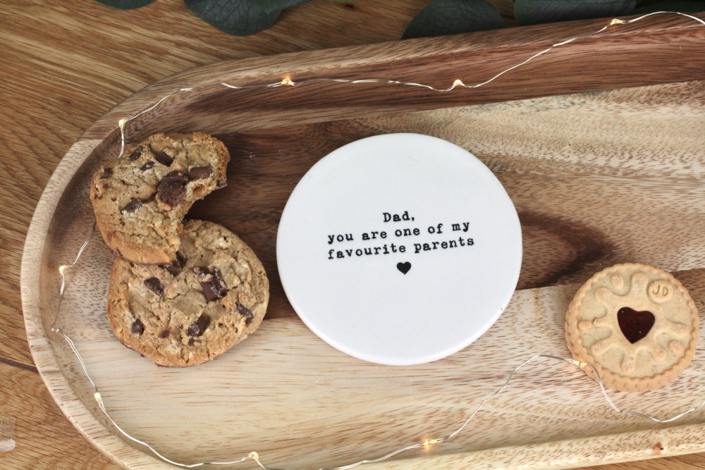 Dad you are one of my favourite parents Ceramic Coaster