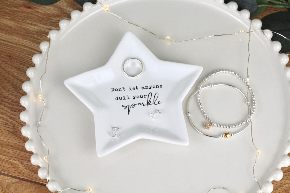 Don't let anyone dull your sparkle star Ceramic Dish | Large