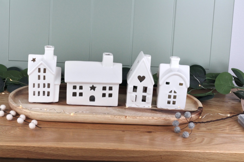 Ceramic House Decoration with LED Light