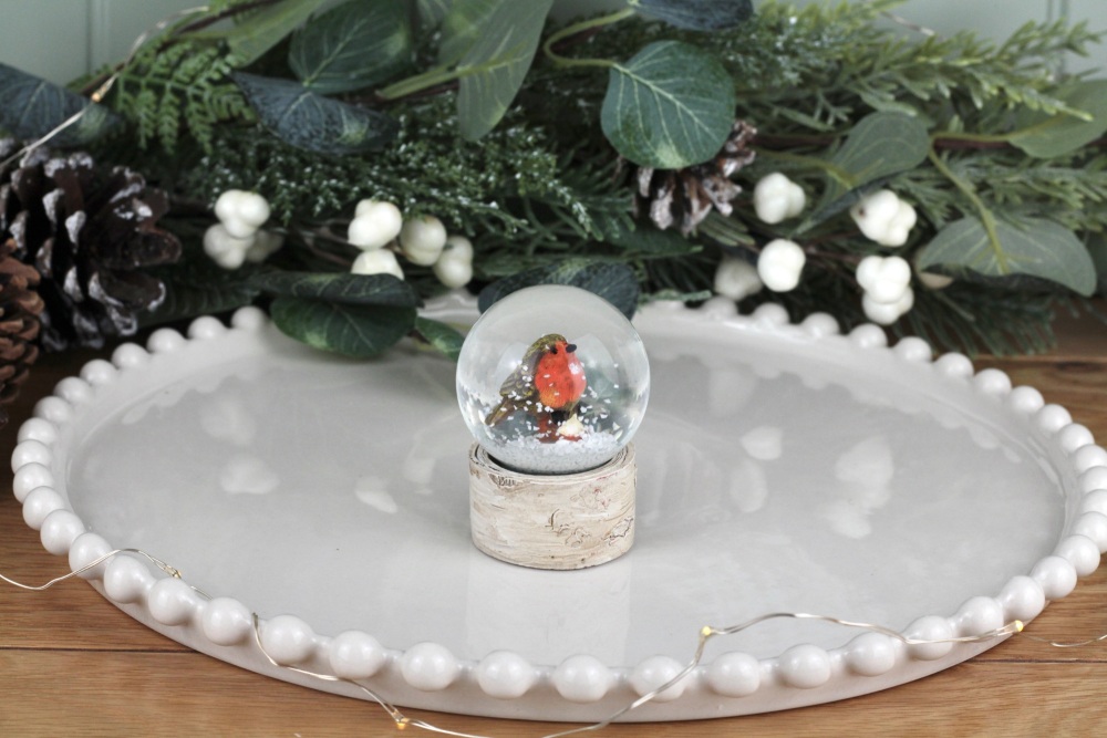 Small Robin - Luxury Snow globe