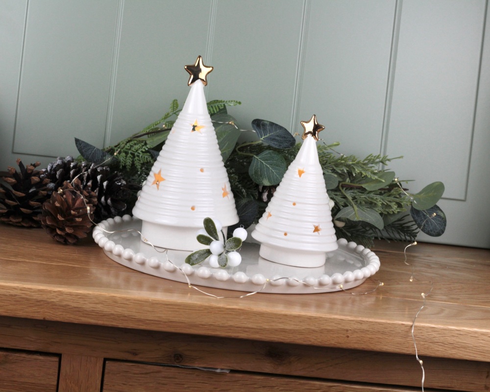 LED Ceramic Tree Decoration Small