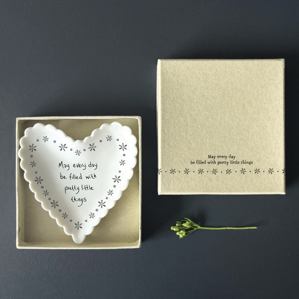 May every day be filled with pretty little things porcelain Trinket Dish | East of India