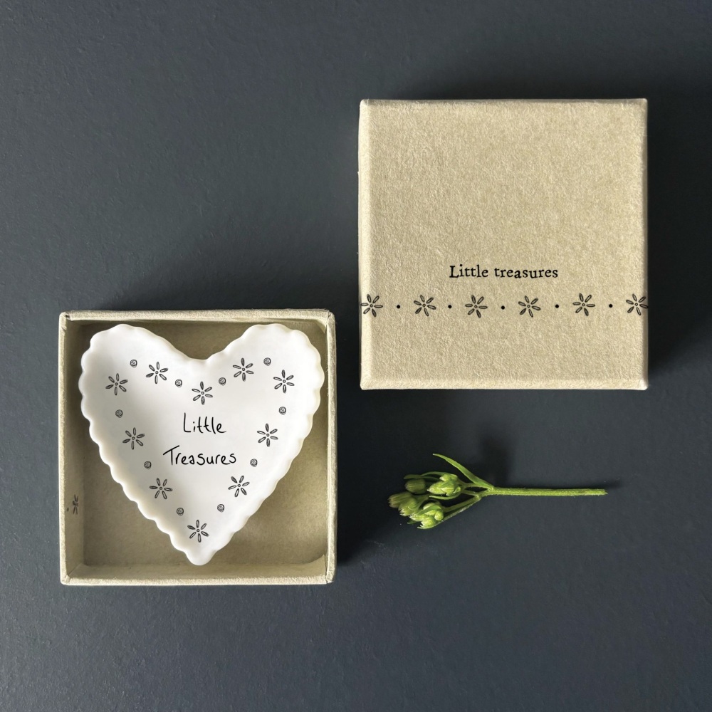 Little Treasures Scalloped Porcelain Trinket Dish | East of India