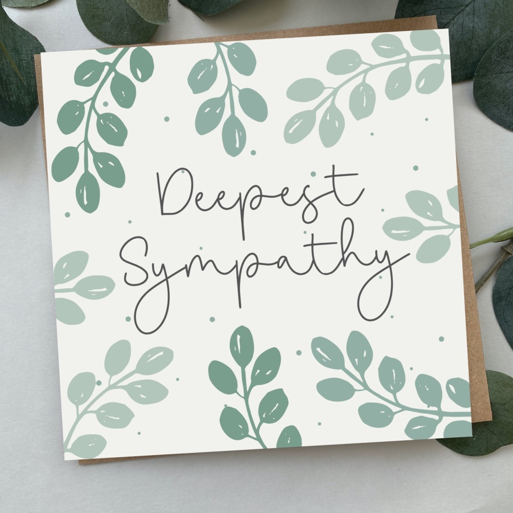 Deepest Sympathy Card | Eucalyptus Design