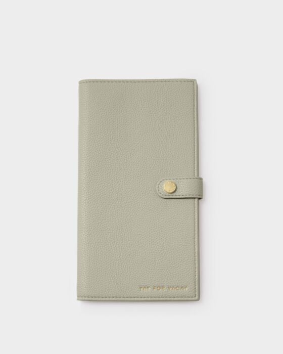 Travel Wallet in Green Mist | Katie Loxton