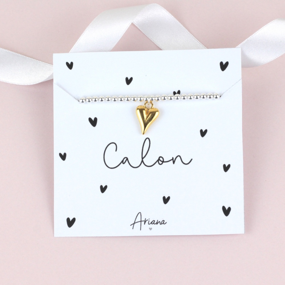 Breichled Calon | Calon Bracelet by Ariana Jewellery | Various Choice