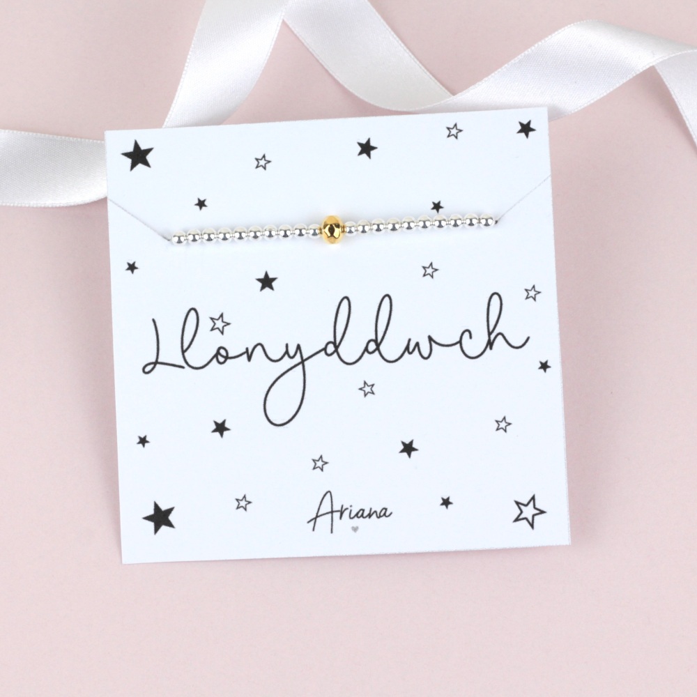 Breichled Llonyddwch | Welsh Tranquility Stretch Bracelet | Ariana Jewellery