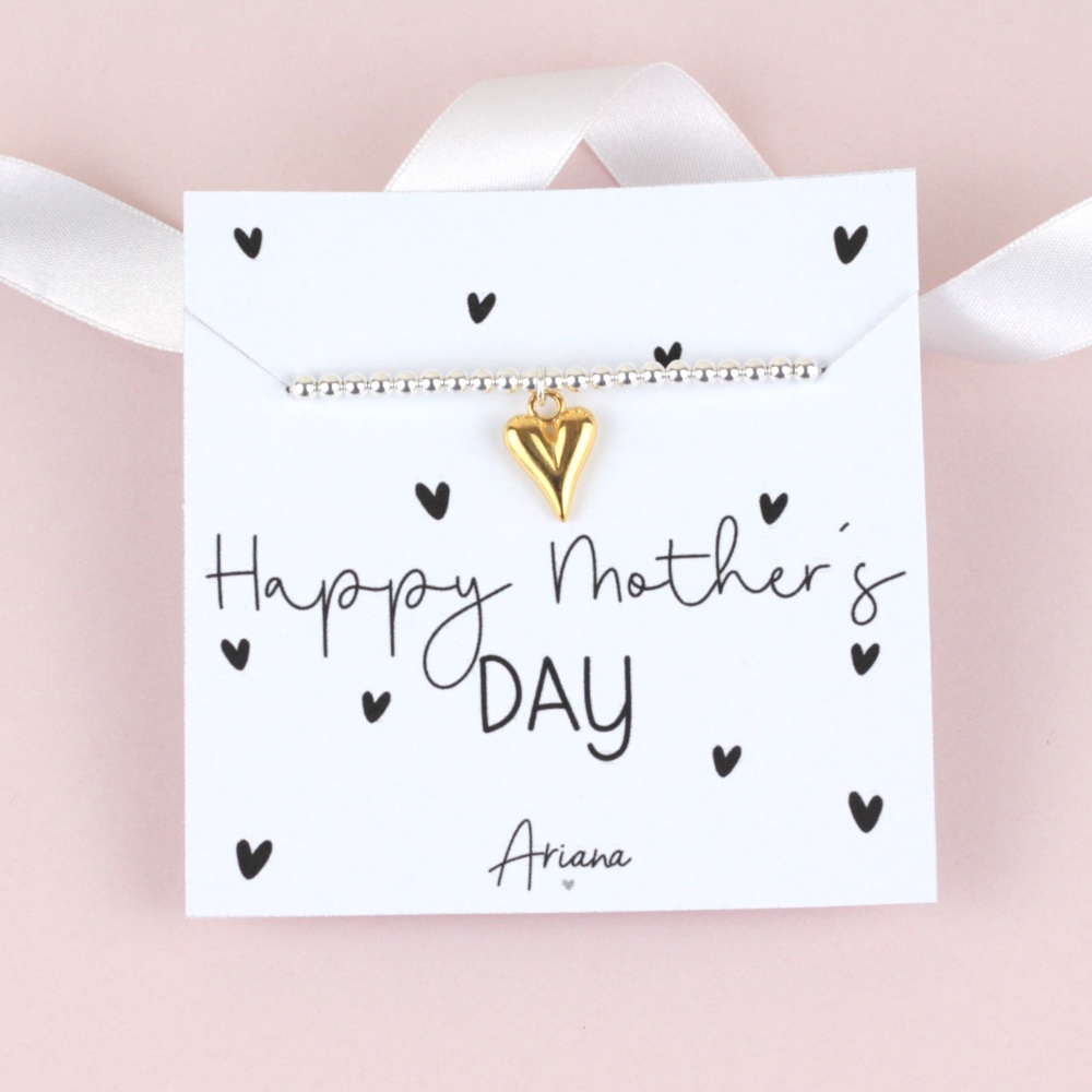 Happy Mother's Day Silver Stretch Bracelet | Ariana Jewellery | Various Choice