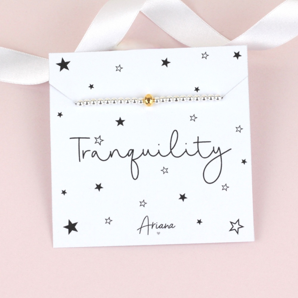 Tranquility Silver Stretch Bracelet | Ariana Jewellery