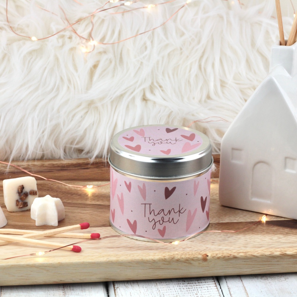 Thank You Tin Candle | Bold Hearts Design