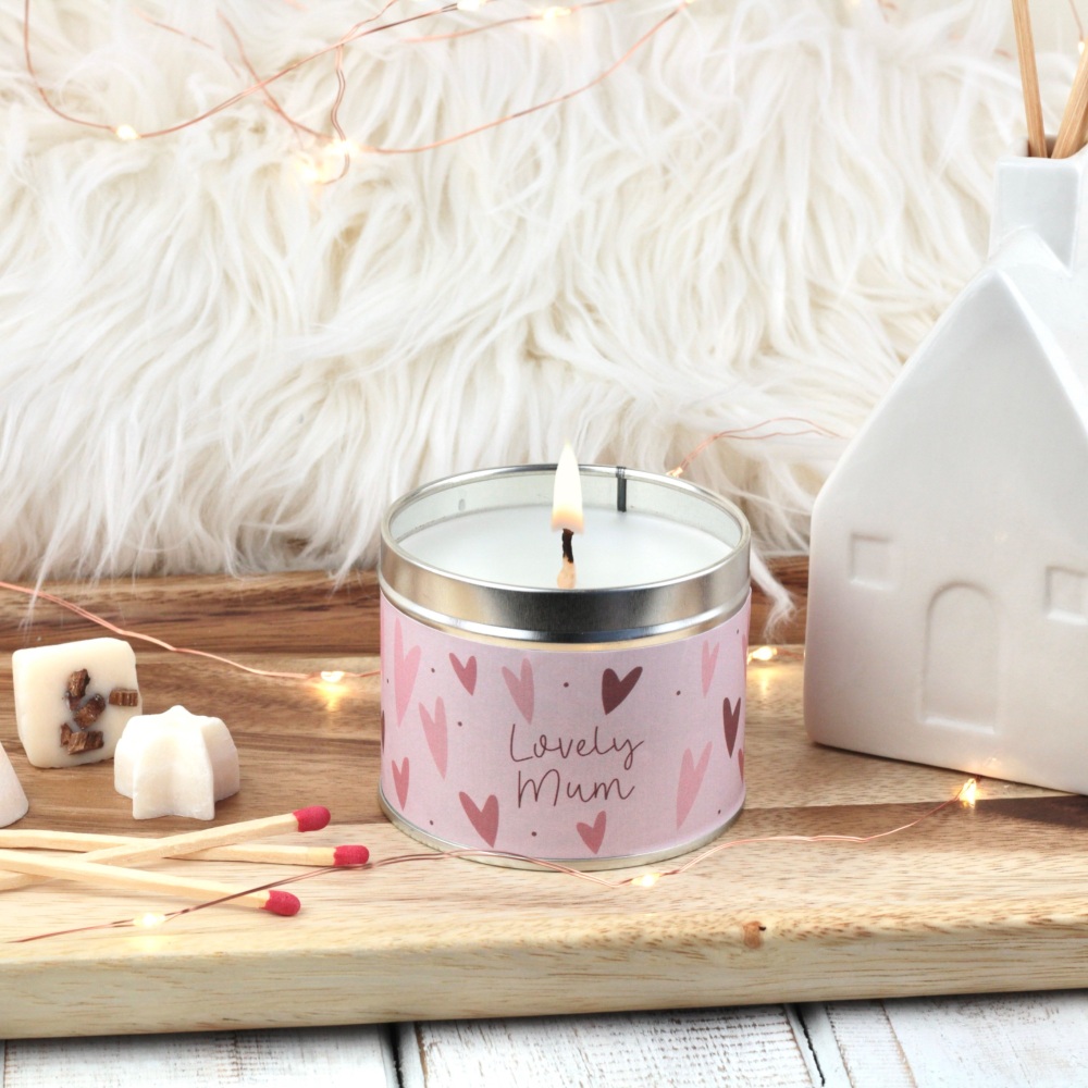 Lovely Mum Tin Candle | Bold Hearts Design