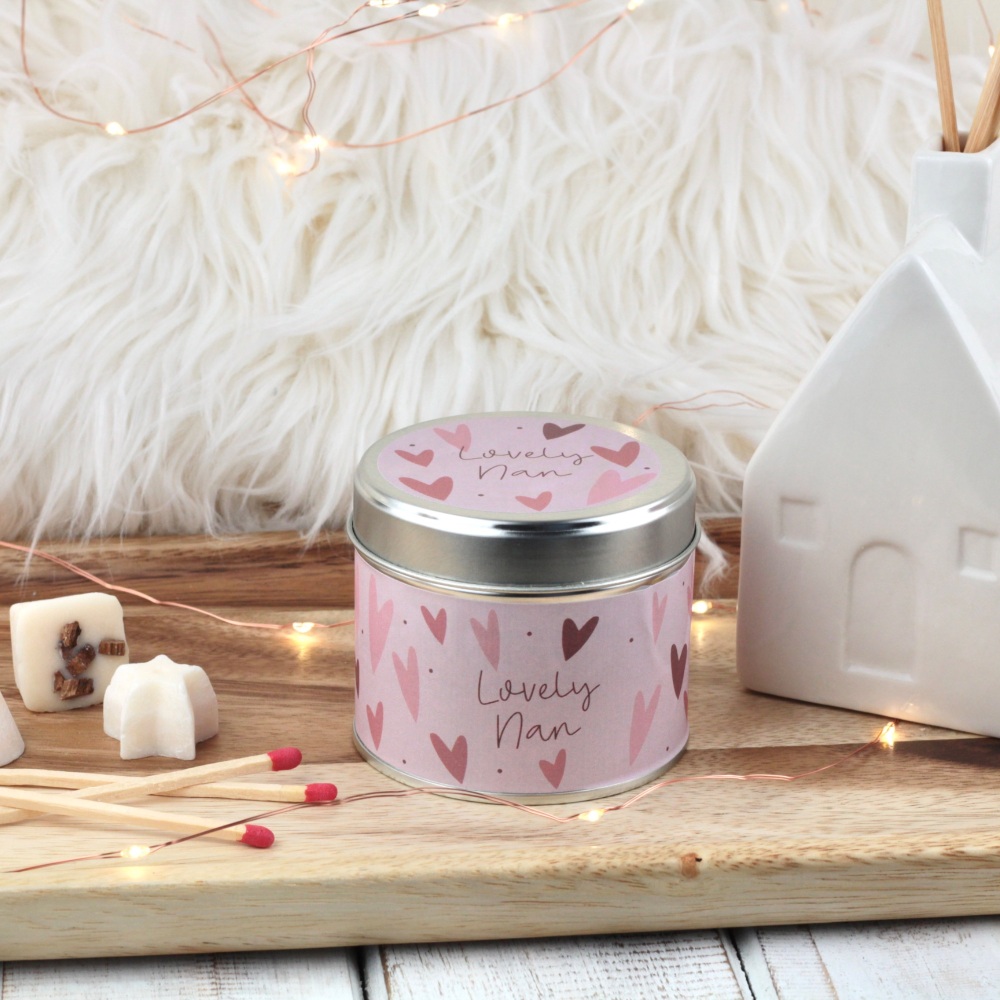 Lovely Nan Tin Candle | Bold Hearts Design