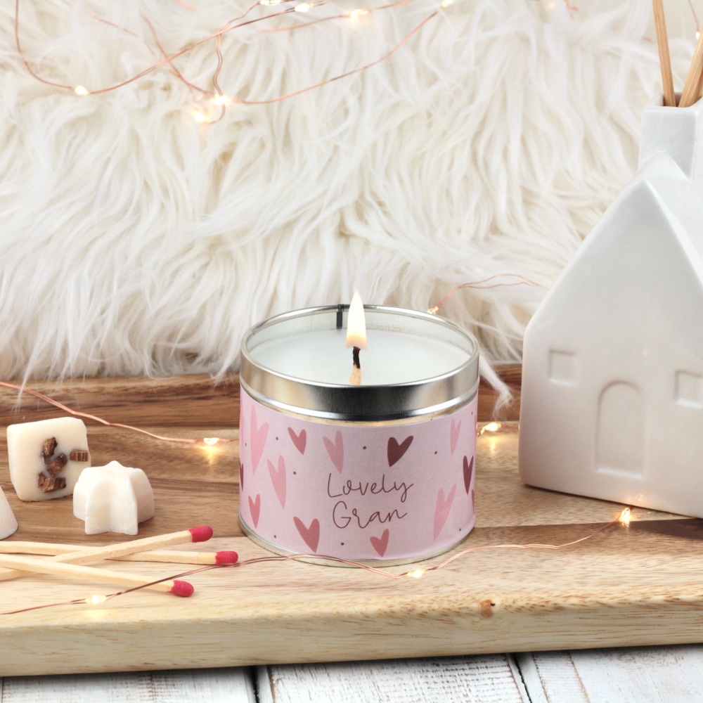 Lovely Gran Tin Candle | Bold Hearts Design