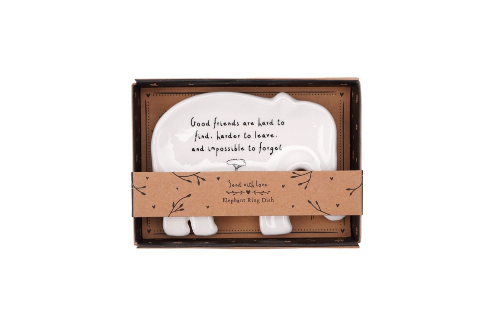 Elephant Good Friends Jewellery Dish/Trinket