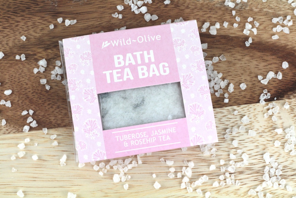 Tuberose, Jasmine & Rosehip Tea Bath Salt Tea Bag | Wild Olive