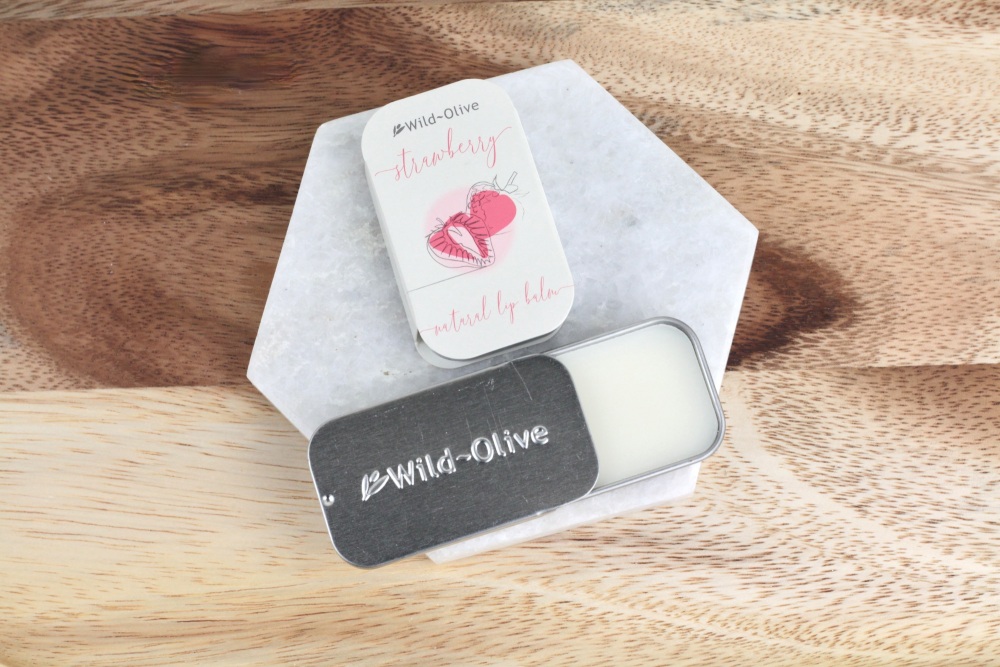 Strawberry Natural Lip Balm | Wild Olive