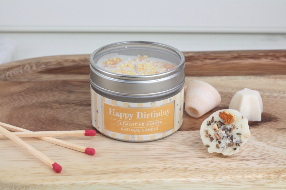 Happy Birthday Natural Soy Wax Candle | Wild Olive