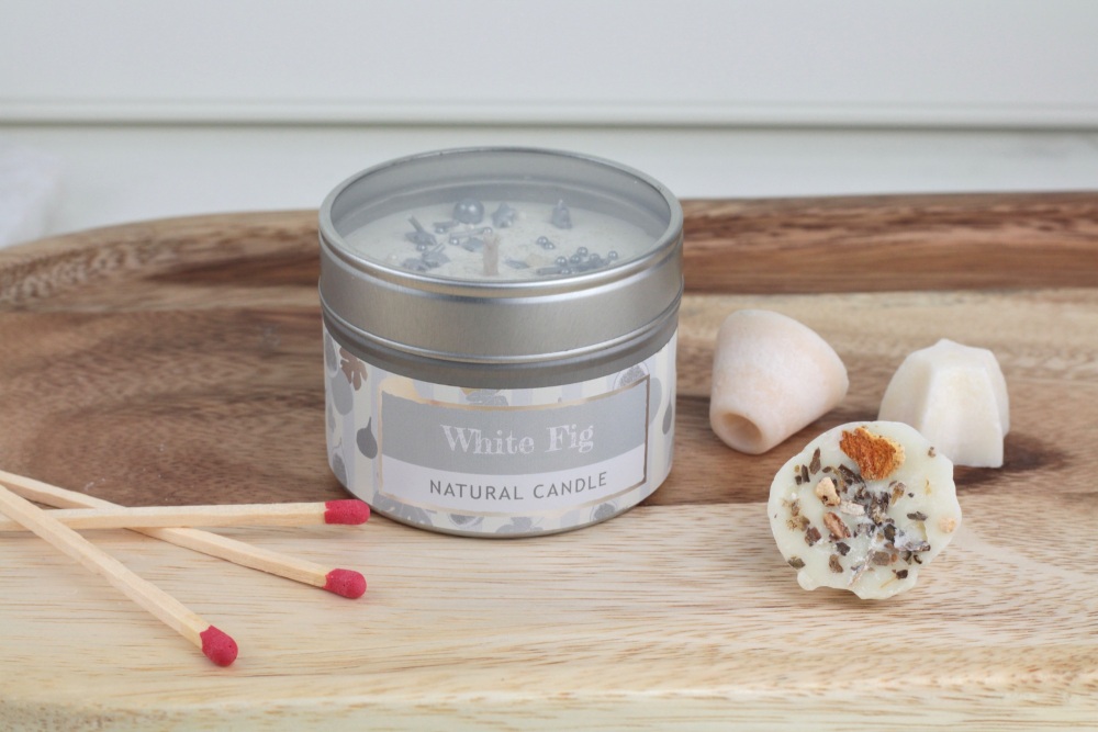 White Fig Natural Soy Wax Candle | Wild Olive