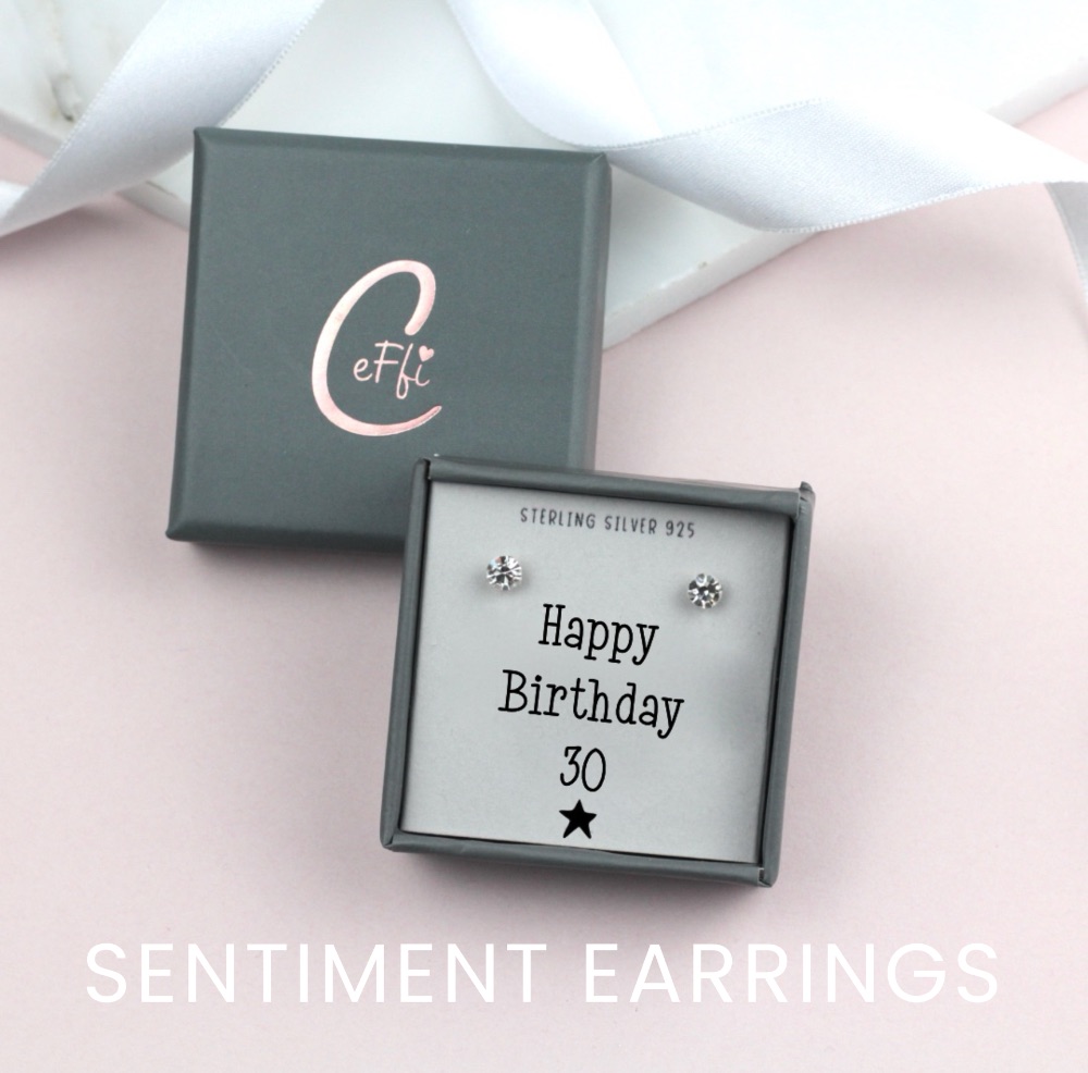 3 | Sentiment Boxed Earrings - Small Gift Box