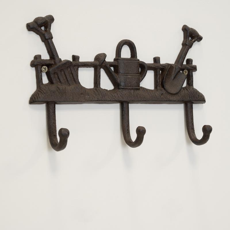 Garden Theme Cast Iron Hooks