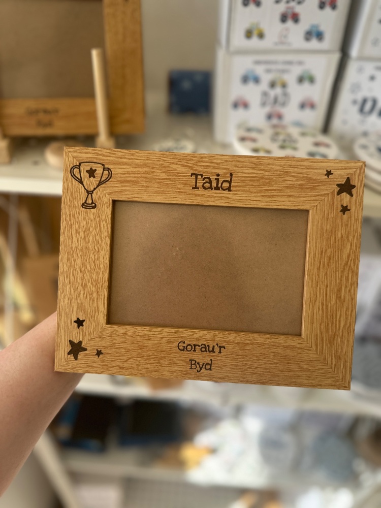 Taid Gorau'r Byd Ffr&acirc;m Llun | Welsh Best Grandad in the World Photo Frame