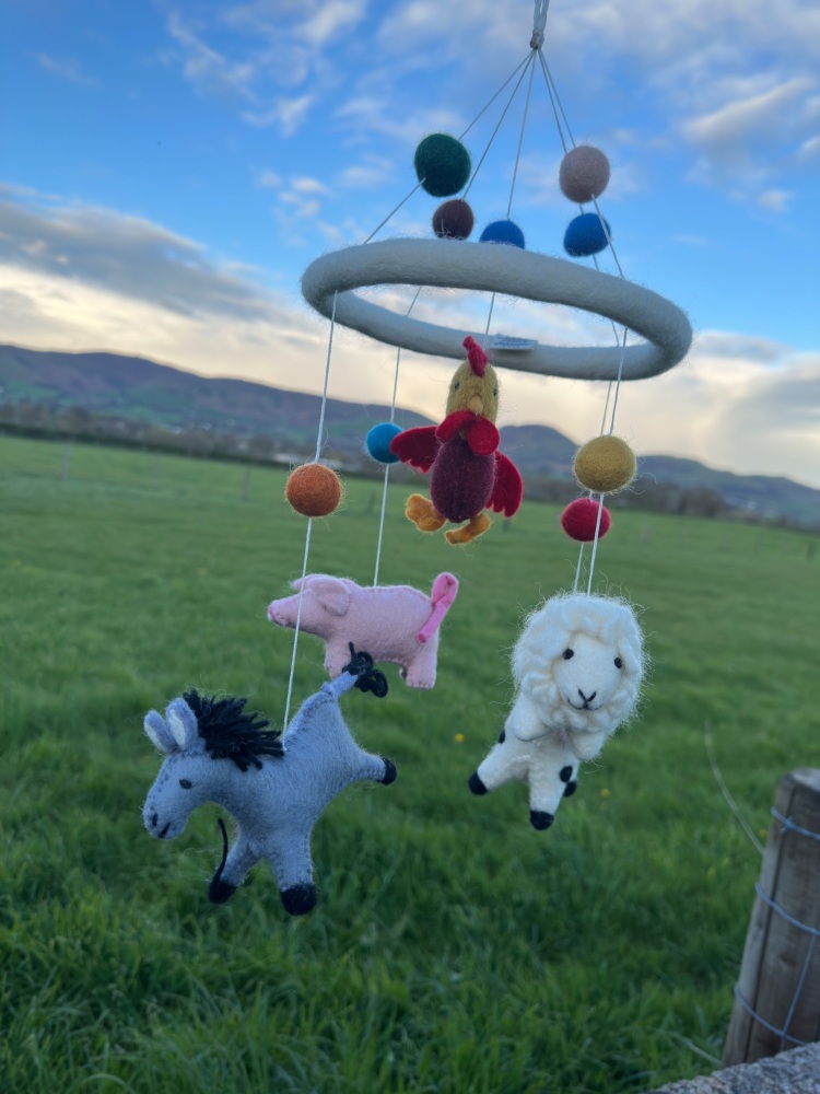 Farm Animals Mobile | Baby Mobile Decoration with Farm Life Animals